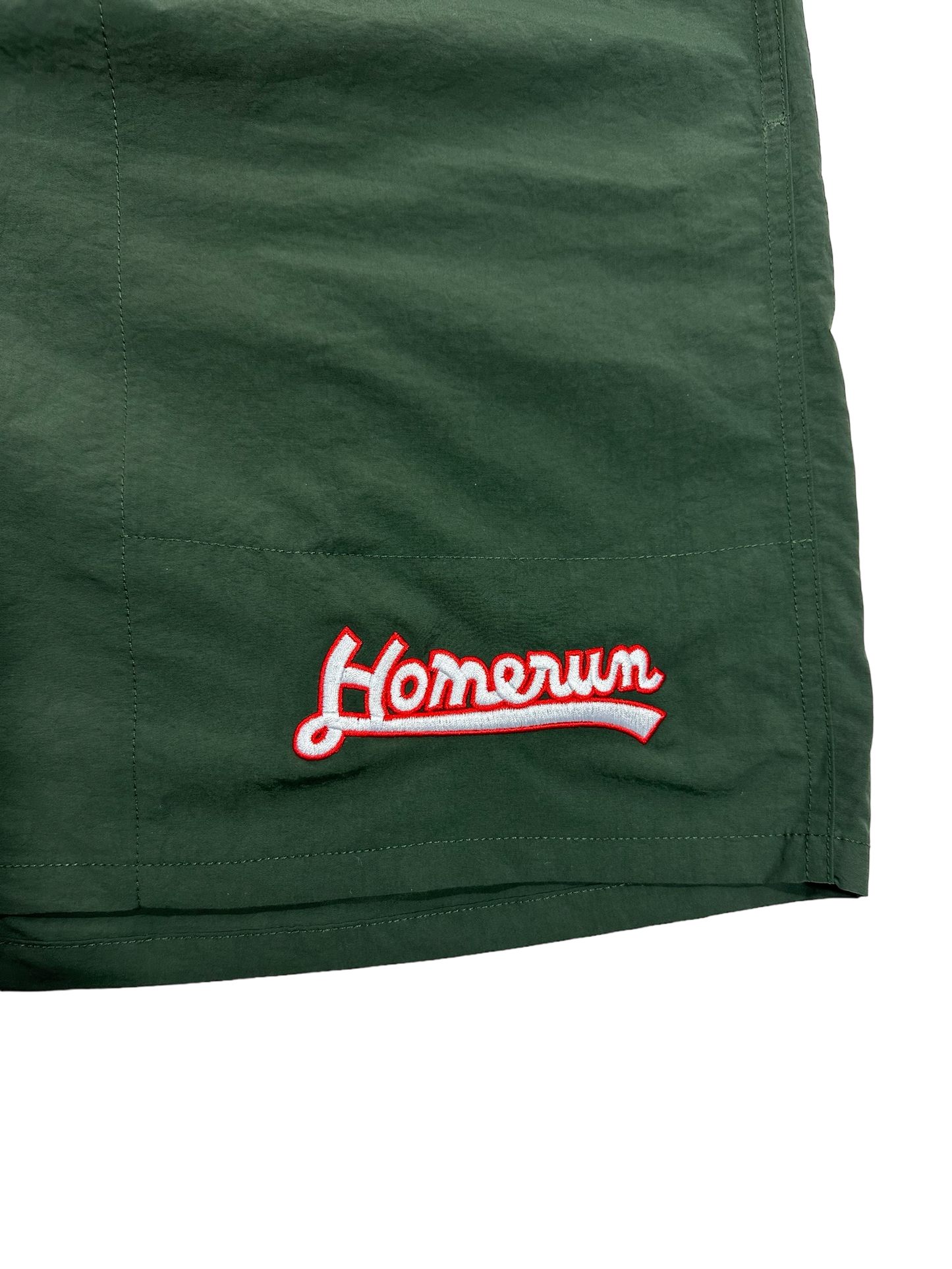 CURSIVE LOGO SHORTS - DARK GREEN