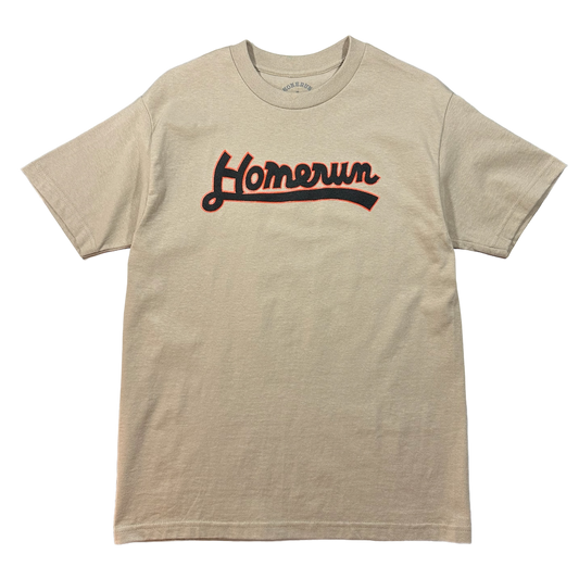 CURSIVE LOGO SHIRT - SAND (SF)