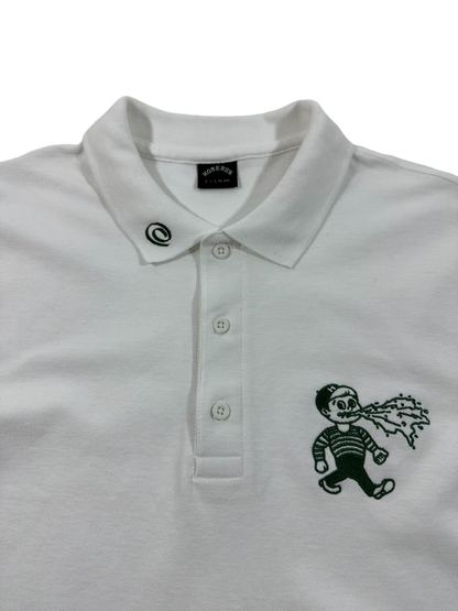 THROW UP BOY POLO - WHITE