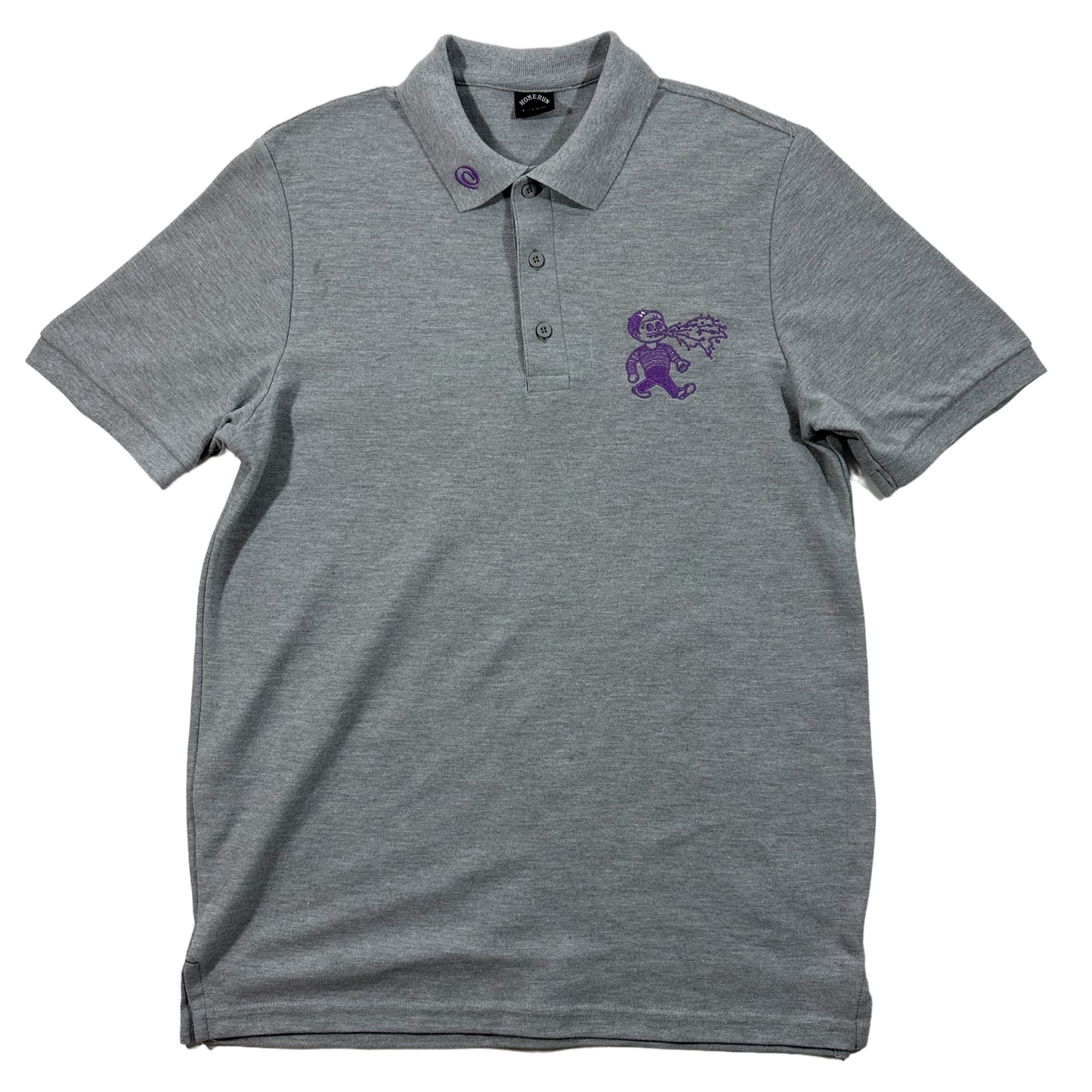 THROW UP BOY POLO - GREY