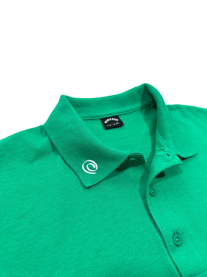 BLOCK LETTER POLO SHIRT - GREEN