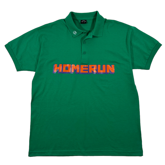 BLOCK LETTER POLO SHIRT - GREEN