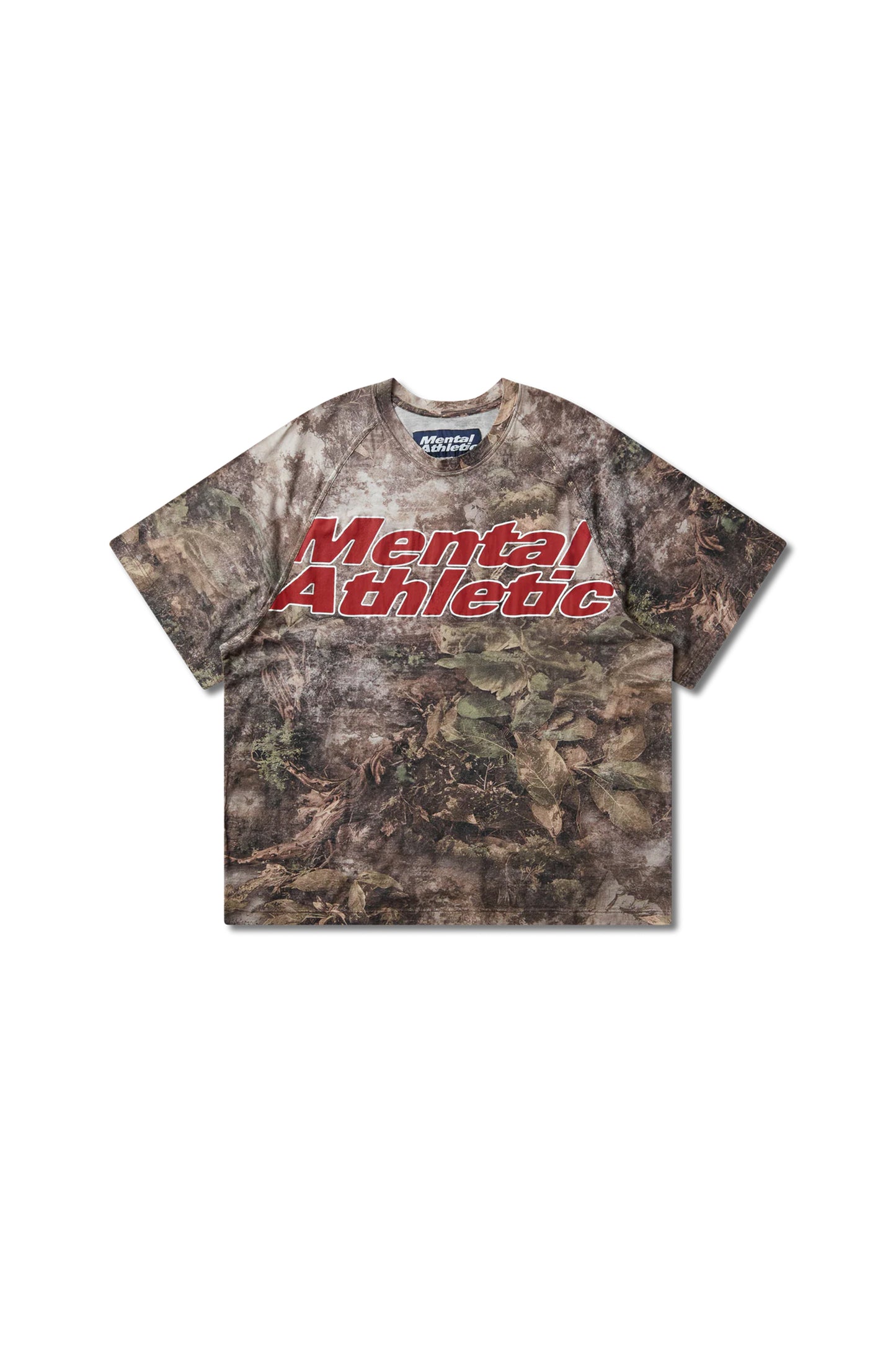 Mental Athletic Overlogo Raglan T-Shirt - Forest Camo