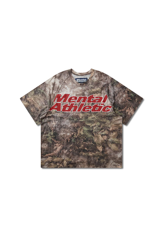 Mental Athletic Overlogo Raglan T-Shirt - Forest Camo
