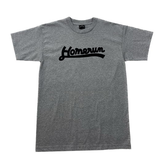 CURSIVE LOGO SHIRT - HEATHER GREY