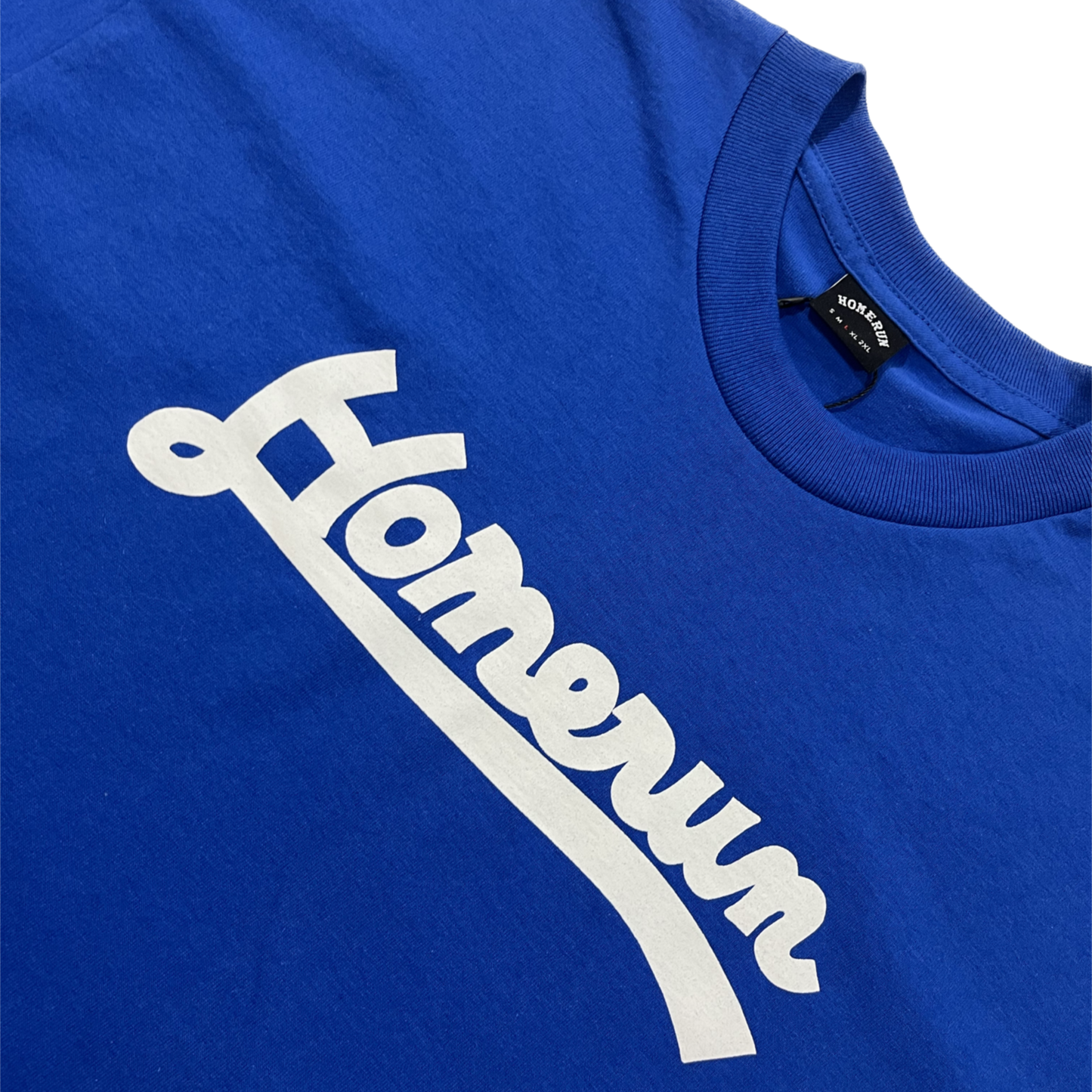 CURSIVE LOGO SHIRT - ROYAL