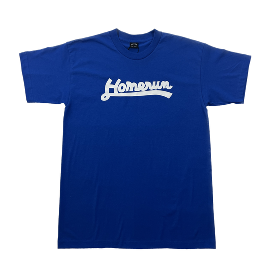 CURSIVE LOGO SHIRT - ROYAL