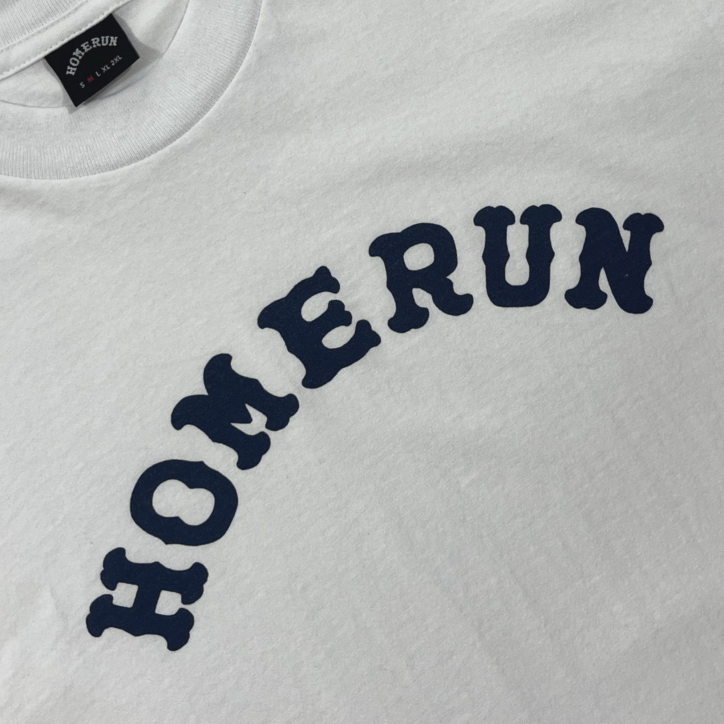 ARCH LOGO SHIRT - WHITE/NAVY