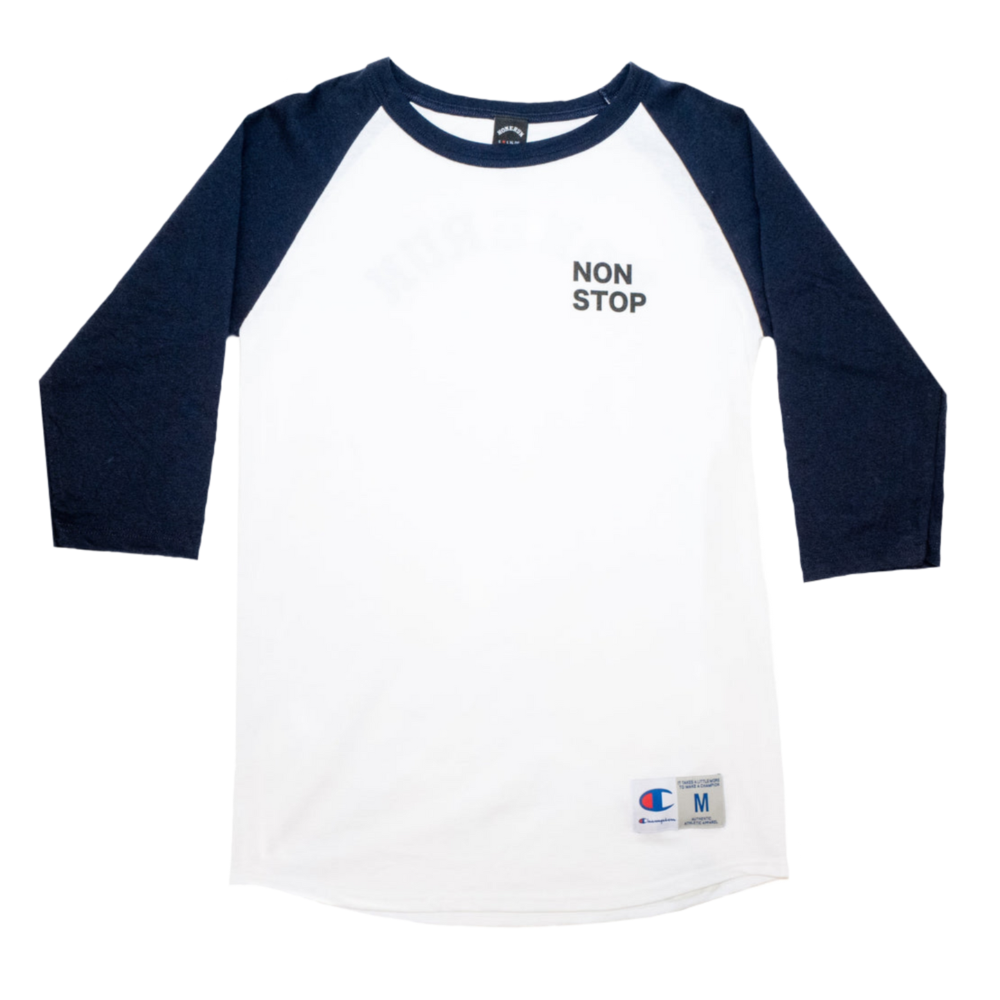 NON STOP RAGLAN SHIRT - NAVY AND WHITE