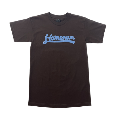 CURSIVE LOGO SHIRT - BROWN