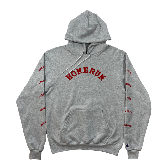 ARCH LOGO HOODIE - GREY