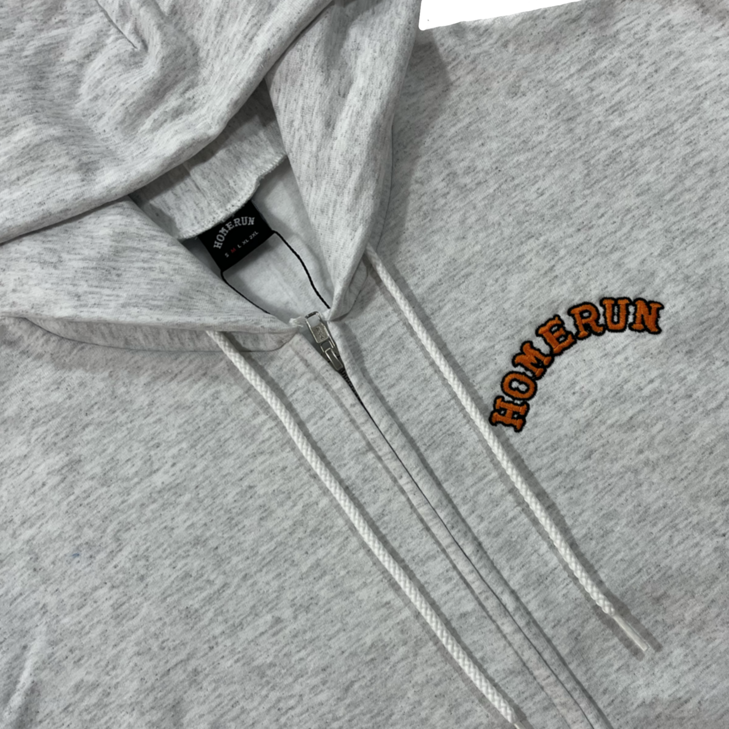 ARCH LOGO ZIP-UP HOODIE - GREY (SF)