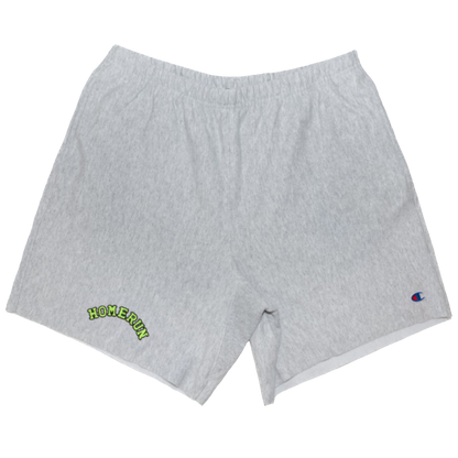 ARCH LOGO REVERSE WEAVE CUT OFF SHORT - ASH GREY