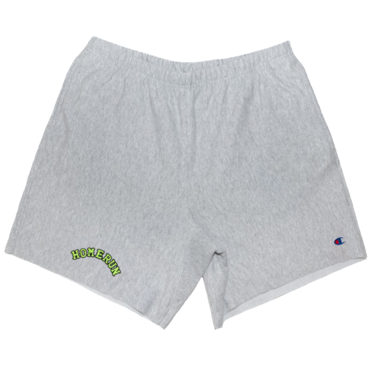 ARCH LOGO REVERSE WEAVE CUT OFF SHORT - ASH GREY