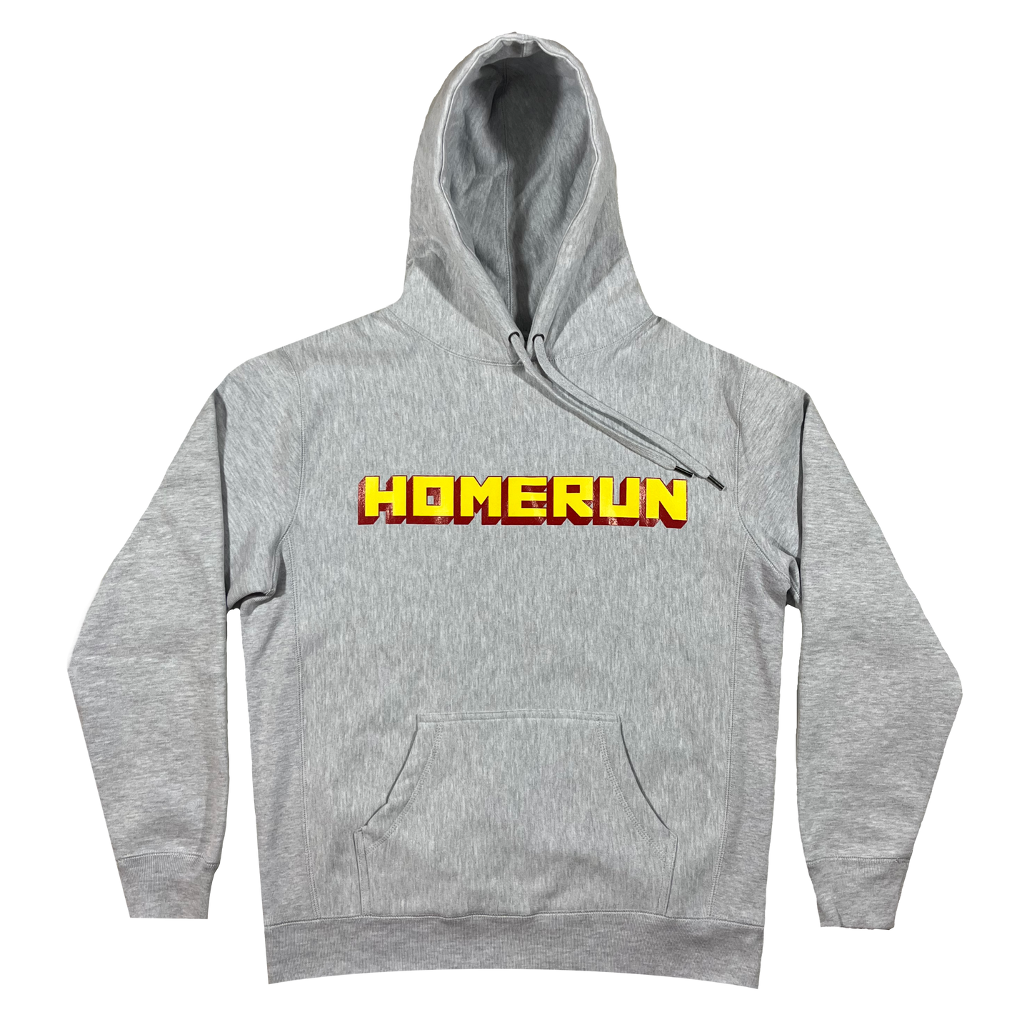 BLOCK LETTER HOODIE - GREY