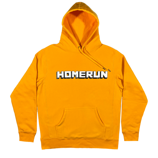 BLOCK LETTER HOODIE - YELLOW