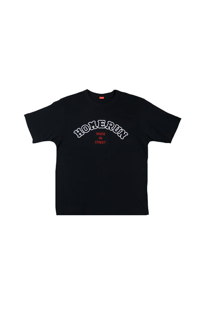 MADE IN STREET WAFFLE T - BLACK