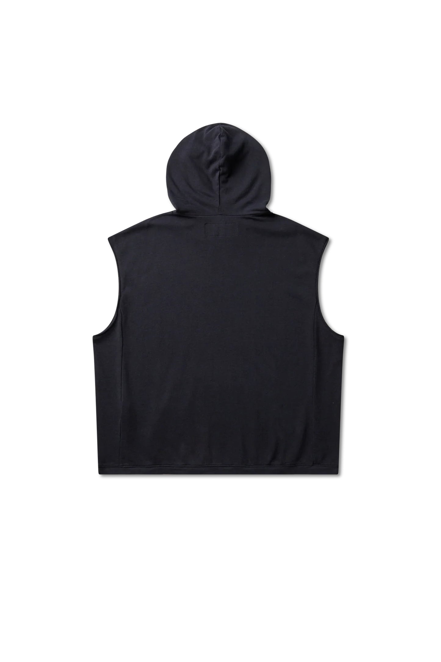 Mental Athletic Overlogo Sleeveless Utility Hoodie - Baritone Blue / Yellow
