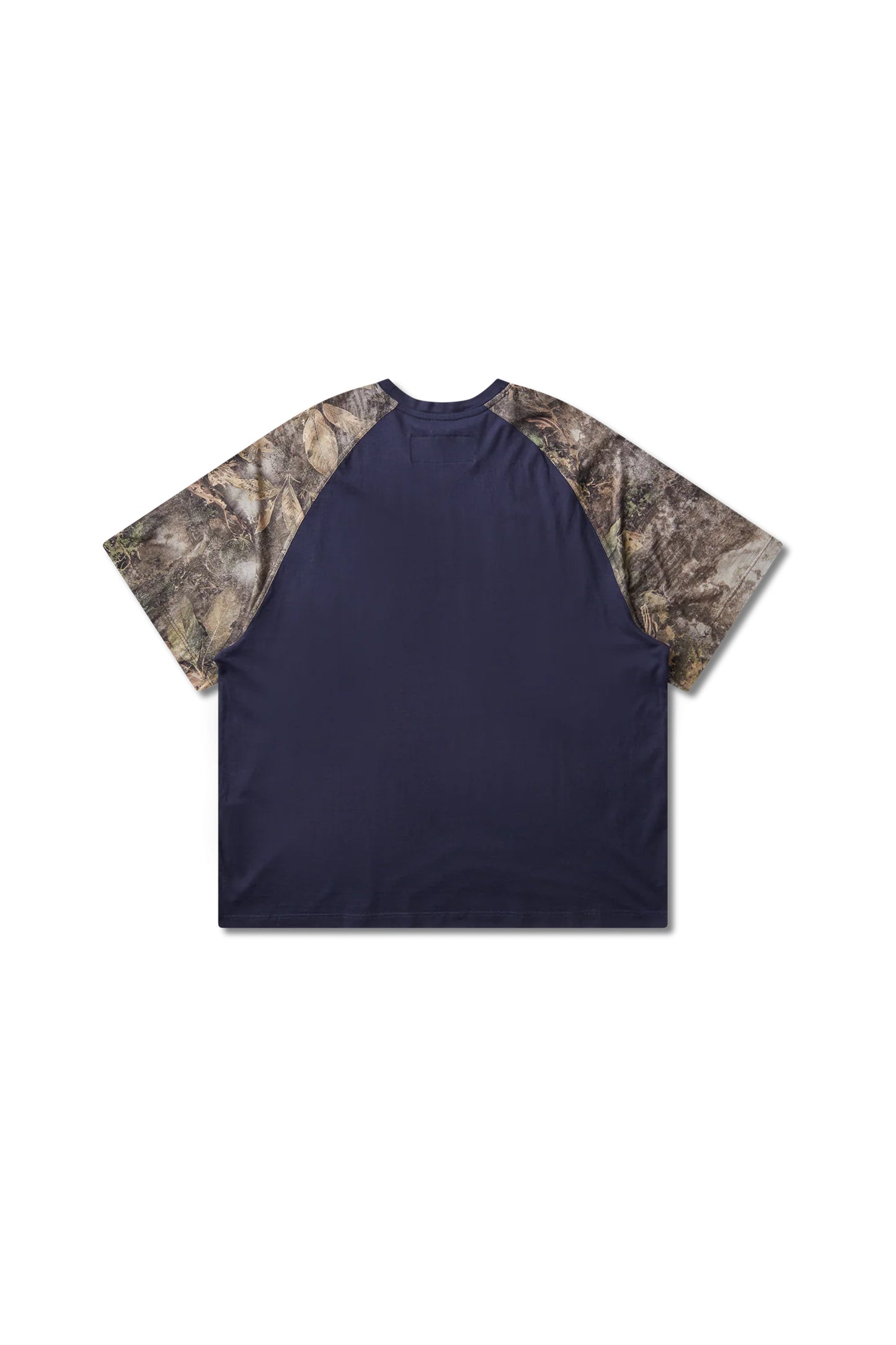 Mental Athletic Overlogo Raglan T-Shirt - Baritone Blue / Forest Camo