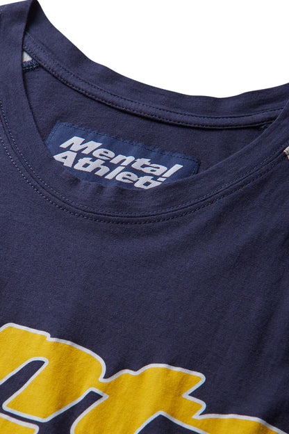 Mental Athletic Overlogo Raglan T-Shirt - Baritone Blue / Forest Camo