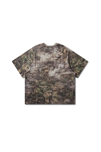 Mental Athletic Overlogo Raglan T-Shirt - Forest Camo