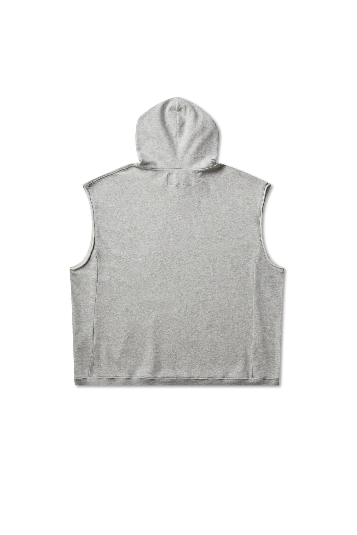 Mental Athletic Overlogo Sleeveless Utility Hoodie - Ash Grey