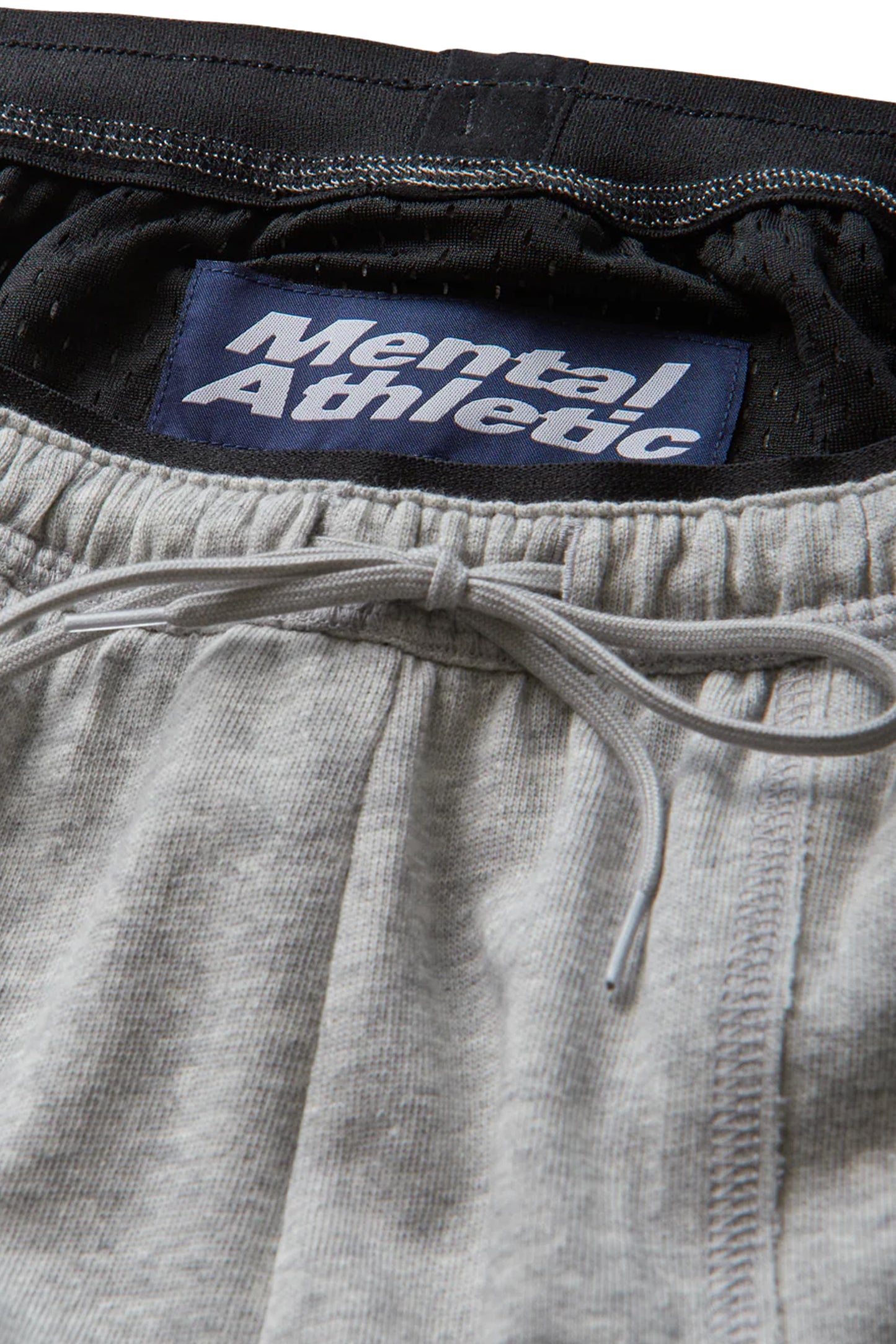 Mental Athletic Overlogo Utility Sweat Shorts - Ash Grey