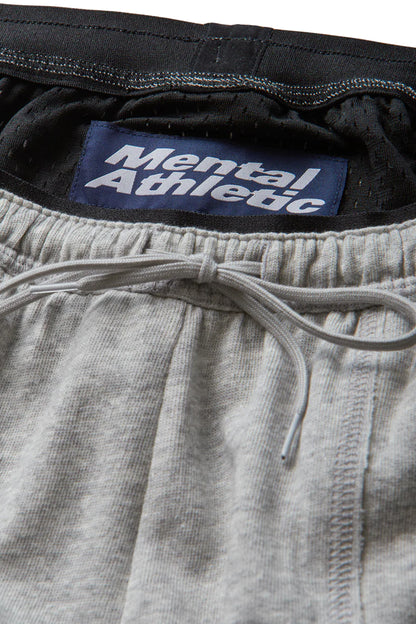 Mental Athletic Overlogo Utility Sweat Shorts - Ash Grey